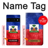 Google Pixel 6 Pro Hard Case Haiti Flag with custom name