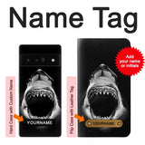 Google Pixel 6 Pro Hard Case Great White Shark with custom name