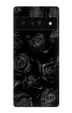 Google Pixel 6 Pro Hard Case Black Roses