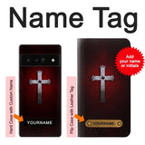 Google Pixel 6 Pro Hard Case Christian Cross with custom name