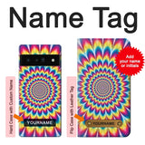 Google Pixel 6 Pro Hard Case Colorful Psychedelic with custom name