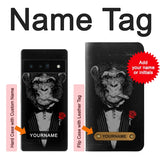 Google Pixel 6 Pro Hard Case Funny Monkey God Father with custom name