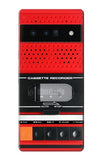 Google Pixel 6 Pro Hard Case Red Cassette Recorder Graphic