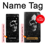 Google Pixel 6 Pro Hard Case Death Skull with custom name