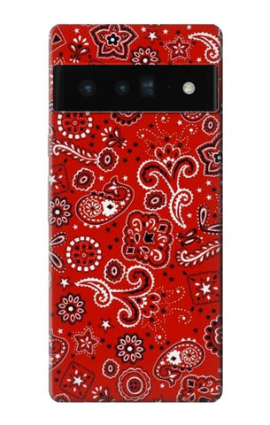 Google Pixel 6 Pro Hard Case Red Bandana