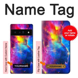 Google Pixel 6 Pro Hard Case Nebula Sky with custom name