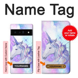Google Pixel 6 Pro Hard Case Unicorn with custom name