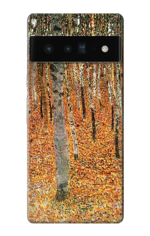 Google Pixel 6 Pro Hard Case Gustav Klimt Birch Forest