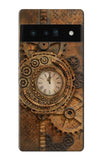 Google Pixel 6 Pro Hard Case Clock Gear Streampunk