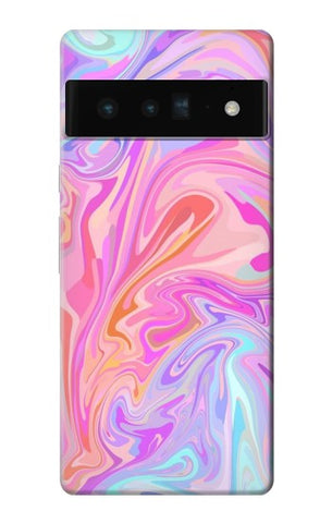 Google Pixel 6 Pro Hard Case Digital Art Colorful Liquid