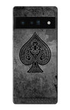 Google Pixel 6 Pro Hard Case Black Ace Spade