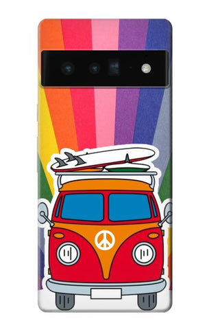 Google Pixel 6 Pro Hard Case Hippie Van