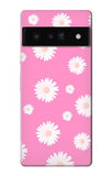 Google Pixel 6 Pro Hard Case Pink Floral Pattern