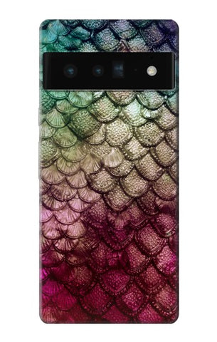 Google Pixel 6 Pro Hard Case Mermaid Fish Scale