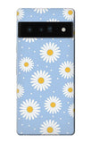 Google Pixel 6 Pro Hard Case Daisy Flowers Pattern