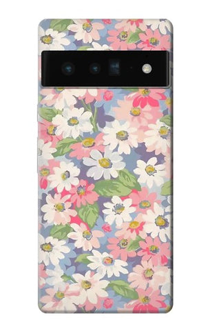 Google Pixel 6 Pro Hard Case Floral Flower Art Pattern