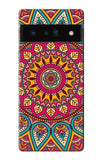 Google Pixel 6 Pro Hard Case Hippie Art Pattern