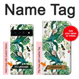 Google Pixel 6 Pro Hard Case Leaf Life Birds with custom name