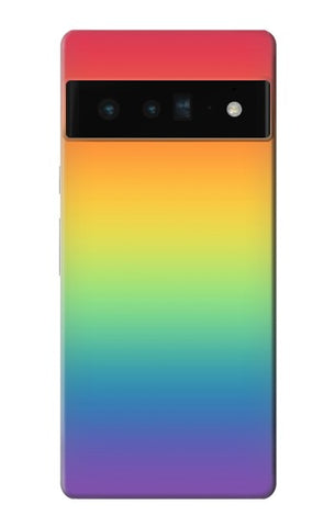 Google Pixel 6 Pro Hard Case LGBT Gradient Pride Flag