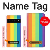 Google Pixel 6 Pro Hard Case LGBT Pride with custom name