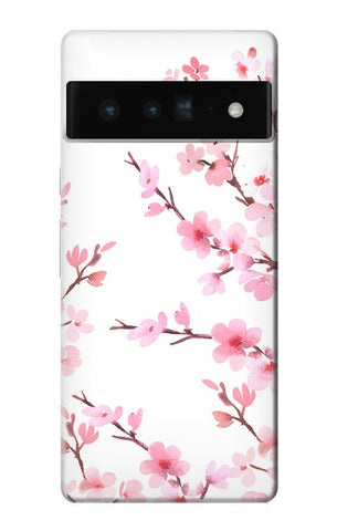 Google Pixel 6 Pro Hard Case Pink Cherry Blossom Spring Flower