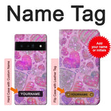 Google Pixel 6 Pro Hard Case Pink Love Heart with custom name