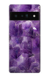 Google Pixel 6 Pro Hard Case Purple Quartz Amethyst Graphic Printed