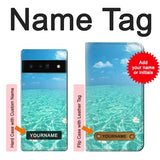 Google Pixel 6 Pro Hard Case Summer Ocean Beach with custom name