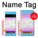 Google Pixel 6 Pro Hard Case Trans Flag Polygon with custom name