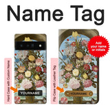 Google Pixel 6 Pro Hard Case Vase of Flowers with custom name