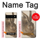 Google Pixel 6 Pro Hard Case Albrecht Durer Young Hare with custom name