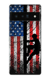 Google Pixel 6 Pro Hard Case Electrician Lineman American Flag