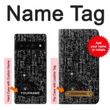 Google Pixel 6 Pro Hard Case Mathematics Blackboard with custom name