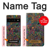 Google Pixel 6 Pro Hard Case Psychedelic Art with custom name