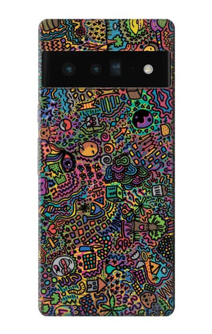 Google Pixel 6 Pro Hard Case Psychedelic Art