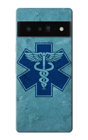 Google Pixel 6 Pro Hard Case Caduceus Medical Symbol