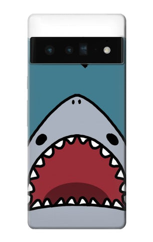 Google Pixel 6 Pro Hard Case Cartoon Shark Sea Diving