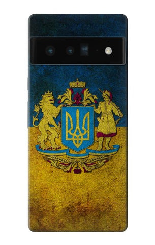 Google Pixel 6 Pro Hard Case Ukraine Vintage Flag