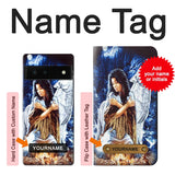 Google Pixel 6 Hard Case Grim Wolf Indian Girl with custom name