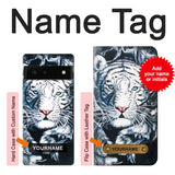 Google Pixel 6 Hard Case White Tiger with custom name