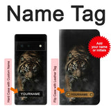 Google Pixel 6 Hard Case Bengal Tiger with custom name