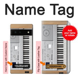 Google Pixel 6 Hard Case Keyboard Digital Piano with custom name