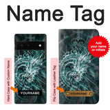 Google Pixel 6 Hard Case Digital Chinese Dragon with custom name