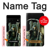 Google Pixel 6 Hard Case Grim Reaper Skeleton King with custom name