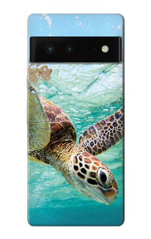 Google Pixel 6 Hard Case Ocean Sea Turtle