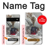 Google Pixel 6 Hard Case Steam Train with custom name