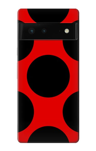 Google Pixel 6 Hard Case Lady bug Dot Pattern