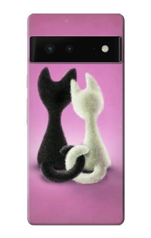 Google Pixel 6 Hard Case Love Cat