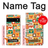 Google Pixel 6 Hard Case Western Pattern with custom name