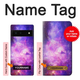 Google Pixel 6 Hard Case Milky Way Galaxy with custom name